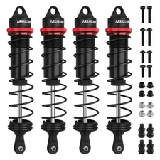 RC Shock Absorbers, 4PCS 130mm 1/8 RC Car Rear Shocks Set Adjustable Damper S...