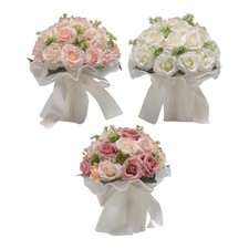 Bouquet per matrimoni per rose artificiali della sposa fiori per