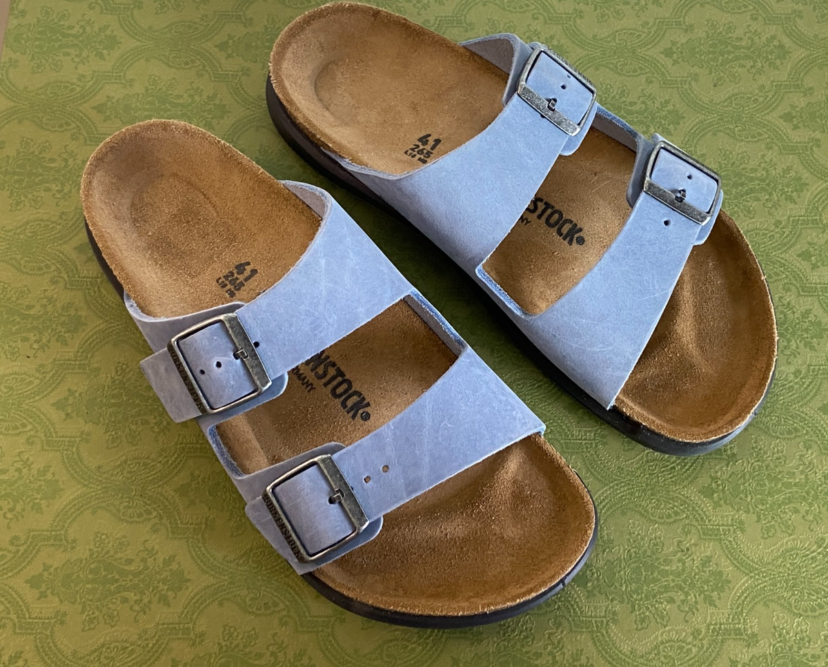 NEW BIRKENSTOCK Arizona Crosstown Waxy Leather Unisex Sandal  display picture 1