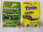 2 Lots 2026 Matchbox: Dodge Challenger MIKE AND IKE, 1/5  & VW BEETLE 2/5 NEW