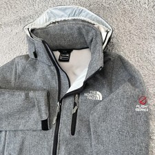 The North Face Flight Series Softshell Jacket Kids Medium Gray Hooded Gorpcore