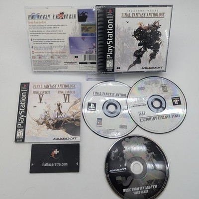 Final Fantasy Anthology Complete Sony PlayStation 1 PS1 Works Tested Authentic