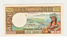Tahiti N.D. (1973) 100 Francs. P-24b