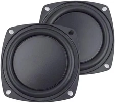 2 Pack 4" Woofer Iron Rubber Vibration Diaphragm Plate Subwoofer Repair US
