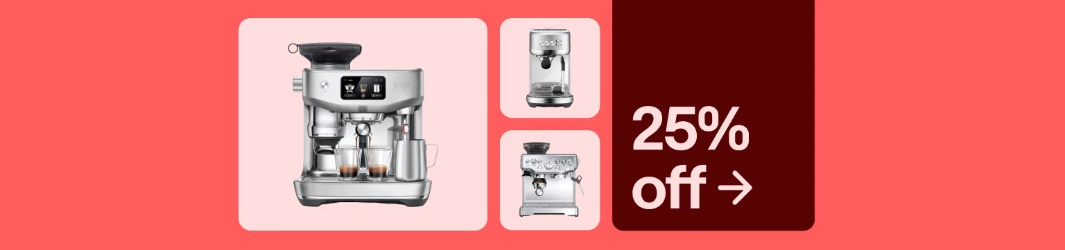 25% off Sage coffee machines ahead