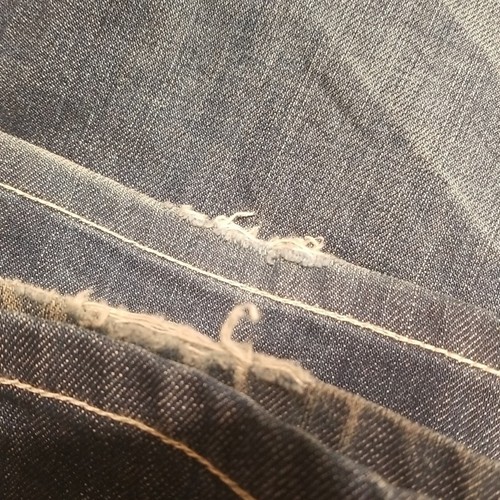 Pure Venom Jean's Mens 36 Blue Vintage Baggy Bootleg Embroidered Leather EUC - Picture 15 of 15