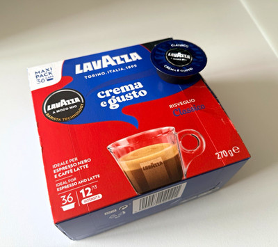 Lavazza Crema e Gusto Risveglio Classico Espresso Nero Caffè Latte Maxi Pack 36