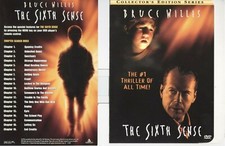 No Disc No Case ORIGINAL COVER ART The Sixth Sense 1999 DVD Cover Bruce Willis