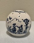 Celebrity Sachet Pomander Blue White Toile Vintage Ceramic Cherubs Birds