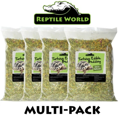 Reptile World Tortoise Edible Bedding 10 Litre Multi-Pack Leaves, Flowers, Grass