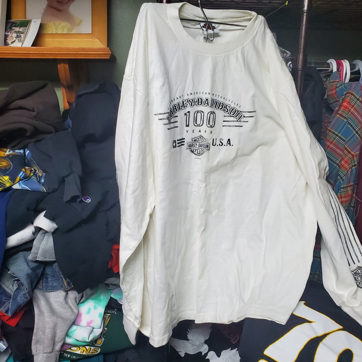 Vintage Y2K Harley Davidson 100 Year Anniversary Long Sleeve