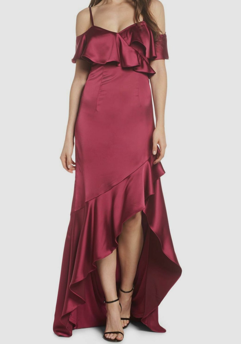 adrianna papell red long dress Adrianna Papell Color Block Chiffon Dress - Red Multi