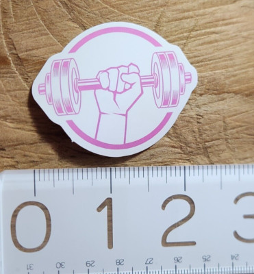 Fitness Sticker Weight lifting Sticker Gym Decal Exercise Workout Body Building