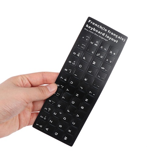 Waterproof Laptop Keyboard Stickers Spanish/French Korean/Thai Keyboard Layo BAZ - Picture 8 of 15