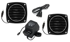 Cool Components Slim Vent Package for Cabinets & Enclosures (PK-SV1-BLK)