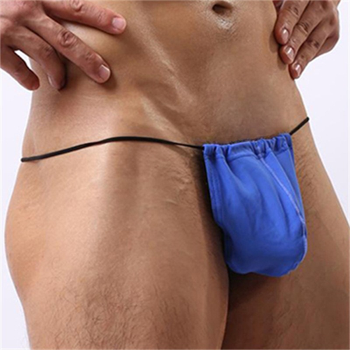 Men's Sexy Underwear Penis Cover Gay Thongs G Strings Low Waist Backless Undies - Picture 10 of 18