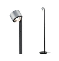 Paulmann Stehleuchte Aldan, 15,5W ,Schwarz, Touchdimmer, HöHenverstellbar