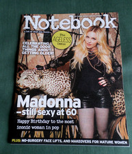 MADONNA STILL SEXY AT 60 - ANITA HARRIS-  NOTEBOOK  MAGAZINE  12 AUG 2018