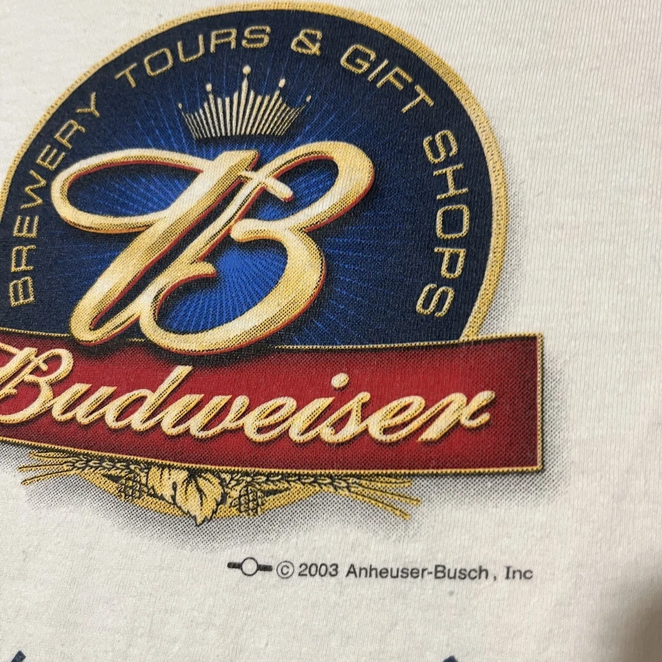 Budweiser Shirt Vintage Baseball Jersey Raglan Ringer USA Eagle Beer Clydesdale - Image 4 of 4
