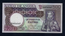 Portugal PORTUGUESE Angola 500 Escudos 1973 P-107 AUNC