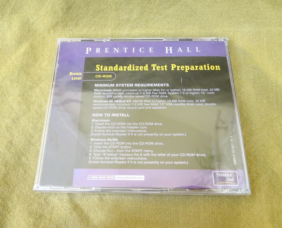 Vintage Prentice Hall Standardized Test Preparation Bronze Level CD-ROM - Image 2 of 3