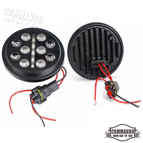 For Harley Street Glide Electra Glide Road King FXRT Indian 4.5" LED Fog Lights - Picture 3 of 7