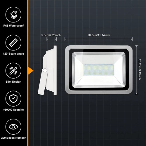 LED Fluter Stecker Außen Strahler Arbeitsleuchte Baustrahler Scheinwerfer Garten - Bild 247 von 251