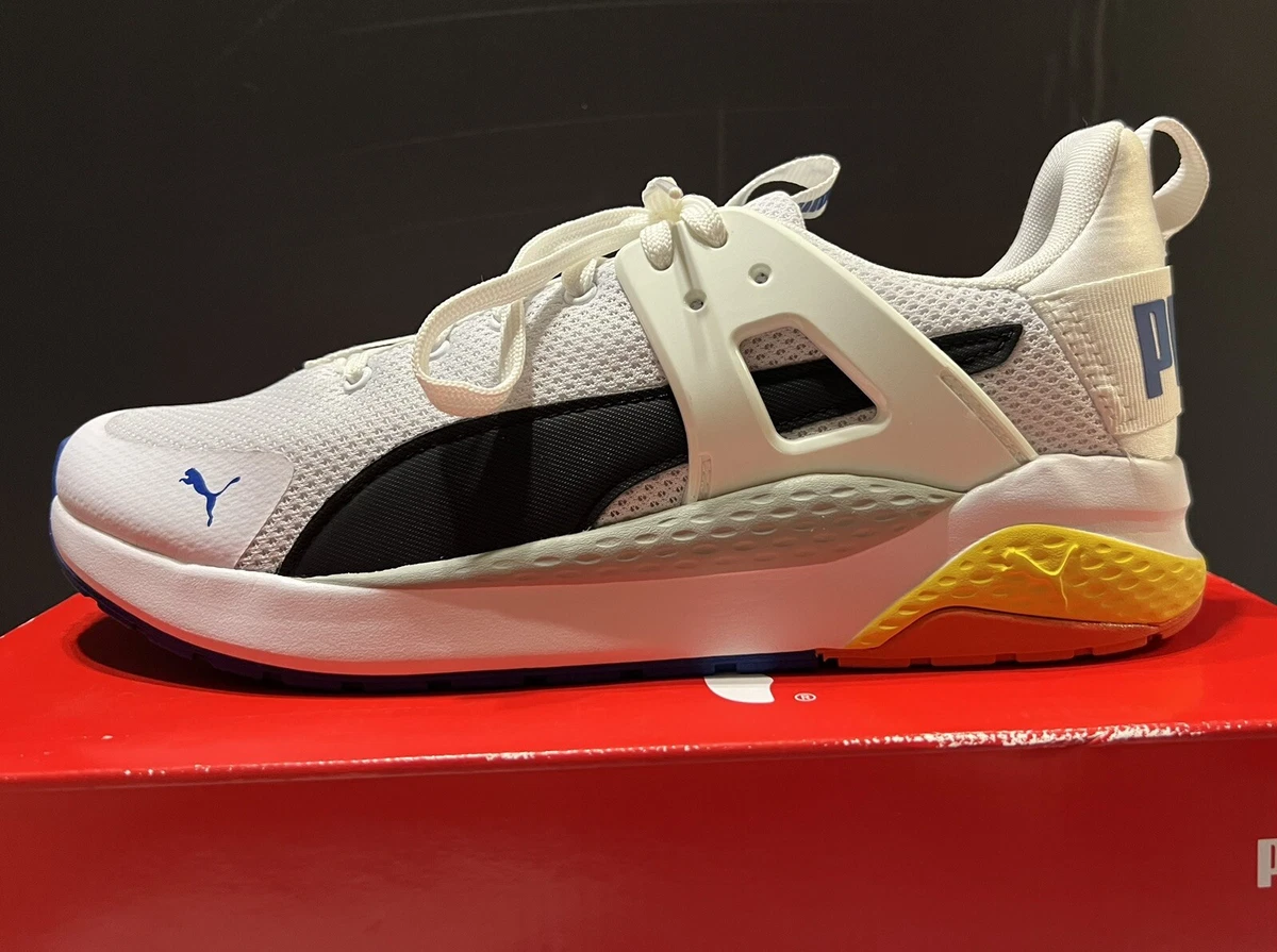 Puma Anzarun Cage Athletic Shoes Black Super Lemon Mens Size 9.5 372312 11