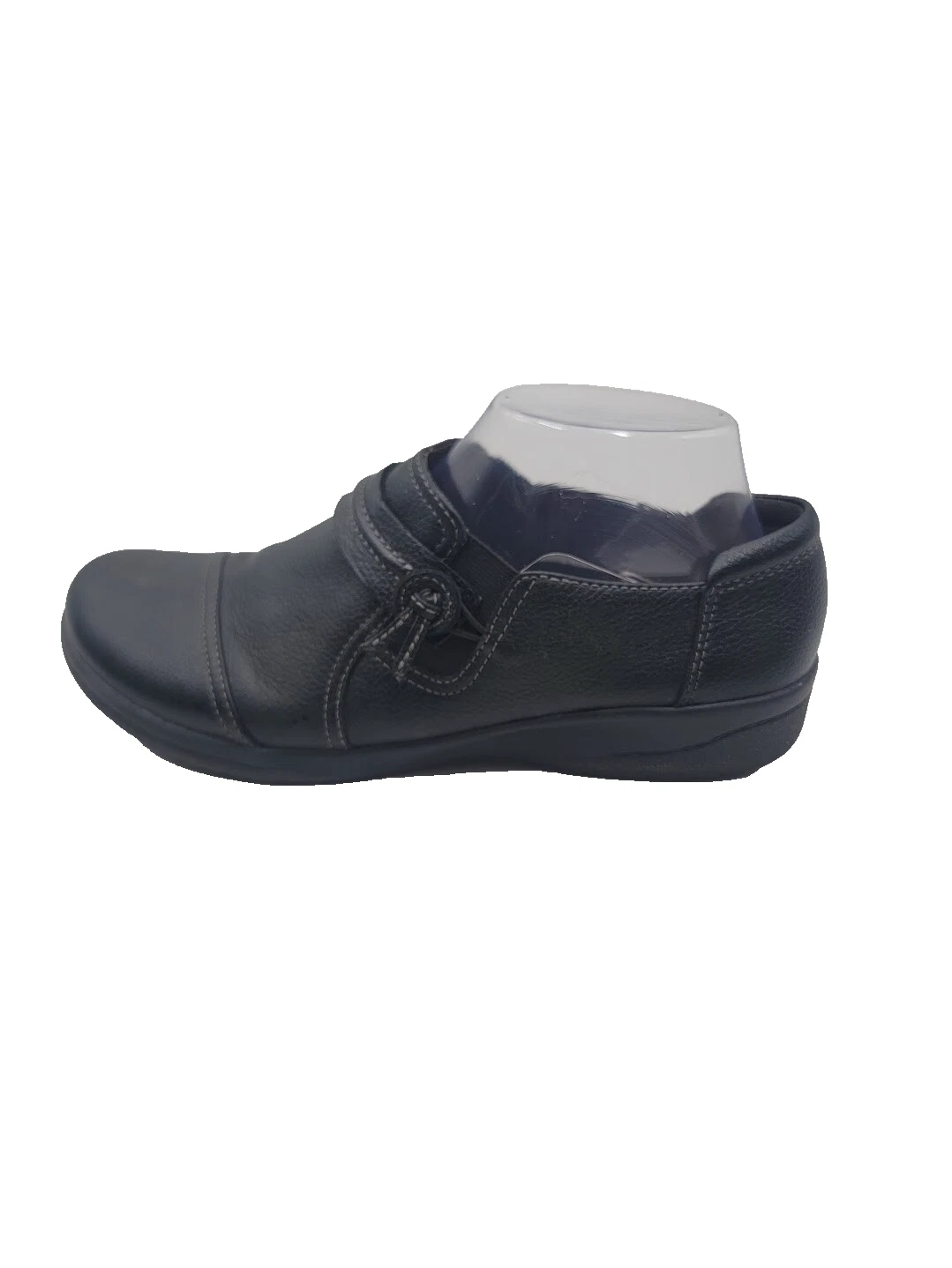 Scarpe slip on Clarks donna taglia 9M Cheyn Madi in pelle nere