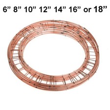 Metal Wreath Ring Frame 6" 8" 10" 12" 14" 16" 18" Making Flat Wire Christmas