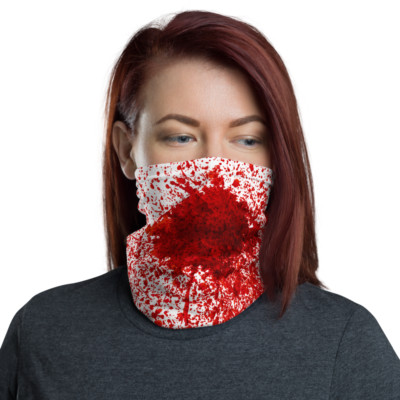 Funny Halloween Bloody Mask | Gun Shot With Blood Splatter Face Mask | 2020 Mask