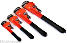 4pc ATE PRO PROFESSIONAL HEAVY DUTY PIPE WRENCH SET 34030
