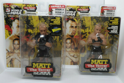 Matt Serra Round 5 Series 4 UFC World of MMA Lot of 2 Collectibles AUTHENTIC NEW