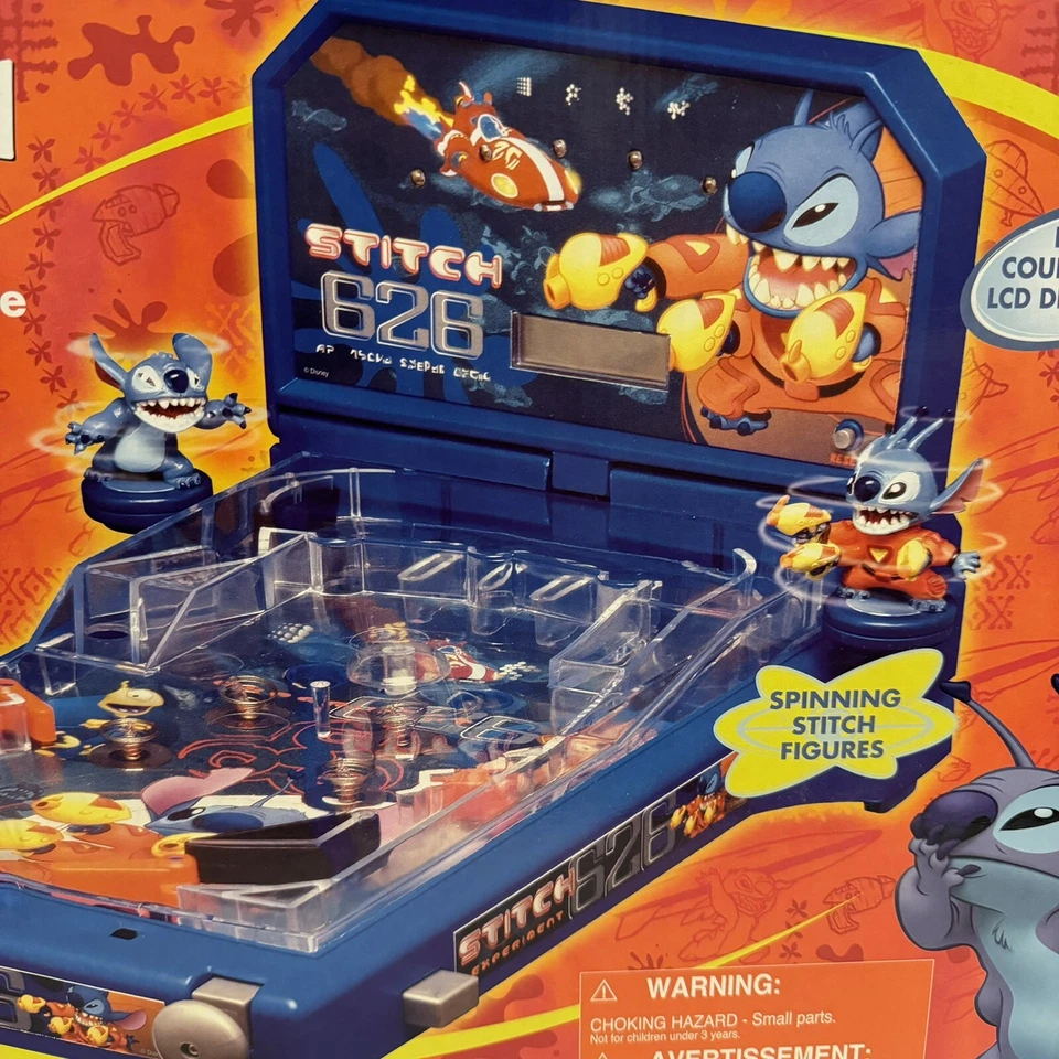 Juego de Pinball Electrónico Lilo & Stitch VINTAGE NUEVO EN CAJA EXCLUSIVO DE DISNEY STORE Foto 2 de 4