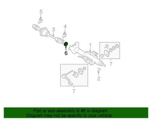 Sensor de posición del volante genuino GM 2006-2012 Chevrolet Saturn LT 15260309 Foto 2 de 2