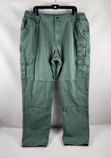5.11 Tactical Pants 74251 Green Duty Pants Rugged Triple Stitch Cargo Size 40x34