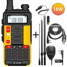 1SET BAOFENG UV10R FM DUAL BAND UHF/VHF 2-WAY RADIO LONG RANGE HAM WALKIE TALKIE