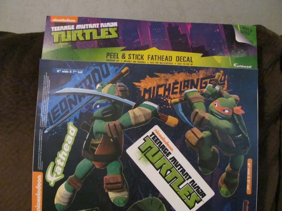 Teenage Mutant Ninja Turtles Fathead - ¡NUEVO TMNT! LOTE DE 2 decoración de pared (2014) Foto 2 de 4