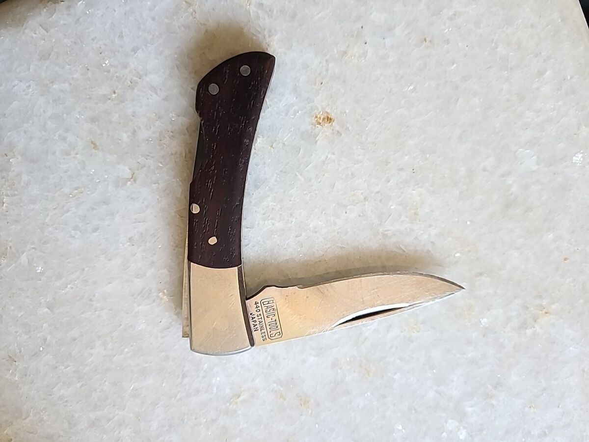 Basic Tools Knife Lock back Knife Vintage 80's Japan 440 Basic Tools Knife Lock back Knife Vintage 80's Japan 440