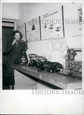 1951 Press Photo Exhibition on Development of the Phone in Berlin. - KSB33647