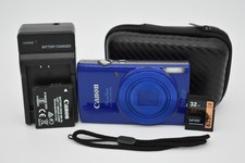 Canon PowerShot ELPH 190 IS Blue Digital Camera 20MP 10X Zoom Wi-Fi - TESTED
