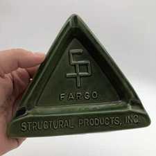 Vintage Rosemeade Fargo Structural Products Inc Ceramic Ashtray North Dakota