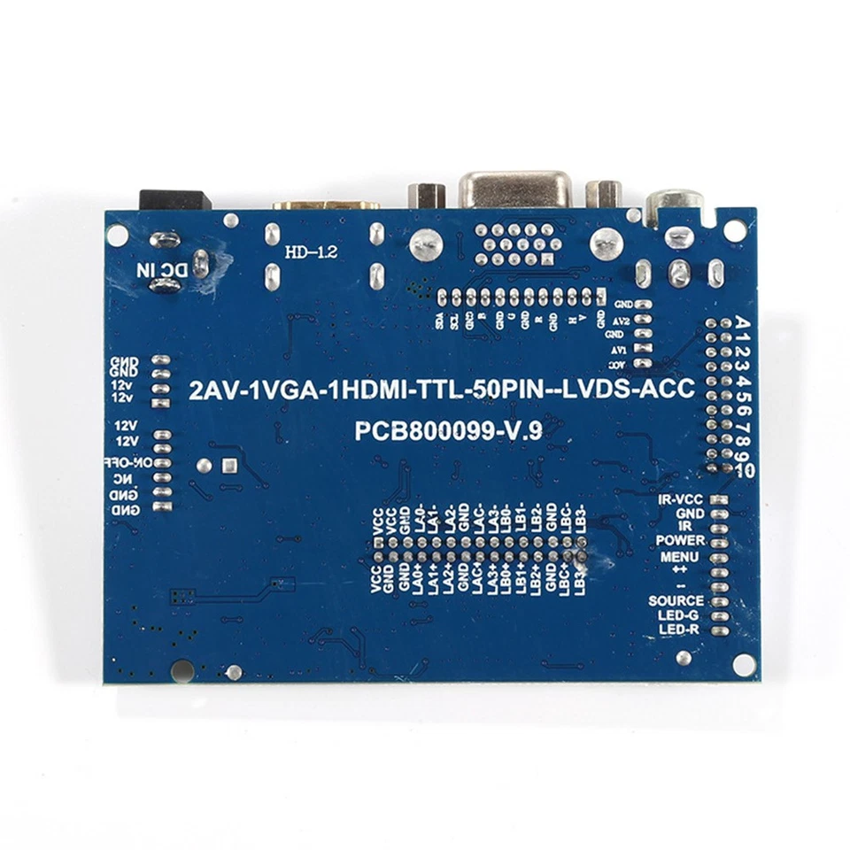 Fahrerbrett LCD TTL LVDS Controller Board Standard -Tastaturschnittstelle - Bild 4 von 4