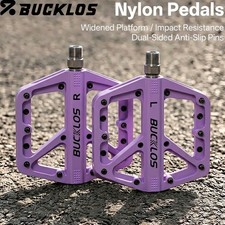 Bucklos Bicycle Pedals Nylon Mtb Flat Platform Pedal Sealed Bearing Bike 916 Bucklos Bicycle Pedals Nylon Mtb Flat Platform Pedal Sealed Bearing Bike 916