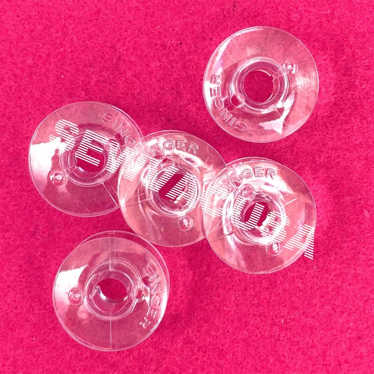 Genuine Singer Heavy Duty Class 66 (5) Plastic Bobbins CG500 CG550