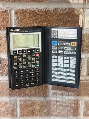 Sharp EL-9000 graphischer Taschenrechner 1986 - Gehäuse & funktionsfähig (072635CO)