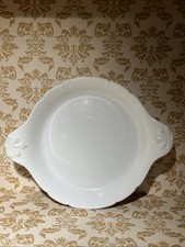 Vintage Limoges franz&ouml;sische wei&szlig;e 7 Gratinschale mit Griffen