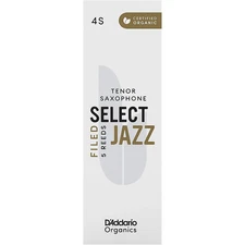 D'Addario Woodwinds Select Jazz, Tenor Saxophone Reeds - Filed,Box of 5 4S