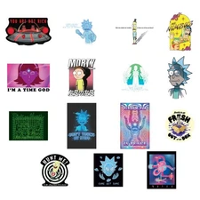 Rick and Morty Sticker Choose Singles or a Set  3.5" x 2.5"