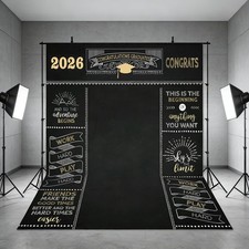 6x8ft Graduation Backdrop 2025 Prom Party Photo Background Congratulations